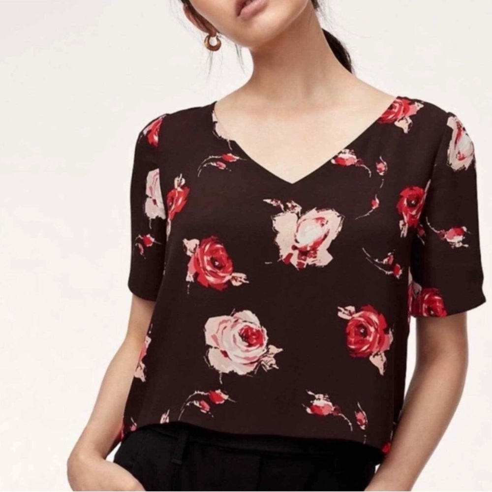ARITZIA BABATON Randy Flowy Floral Blouse Medium